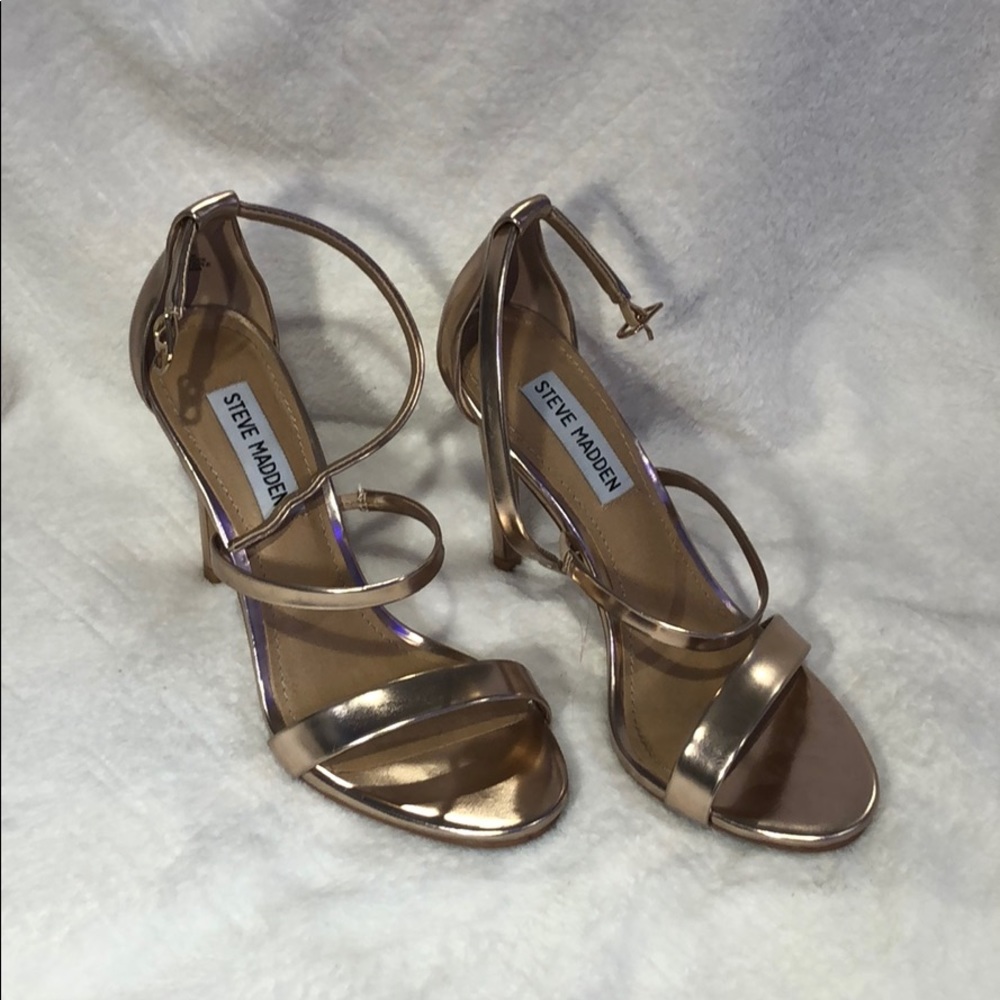 STEVE MADDEN rose gold heels
